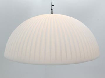 Hanglamp Formadri Basic Dome Ø 90cm Ribbel - kunststof,, Werkplek, Ophalen of Verzenden, Gebruikt, Overige typen