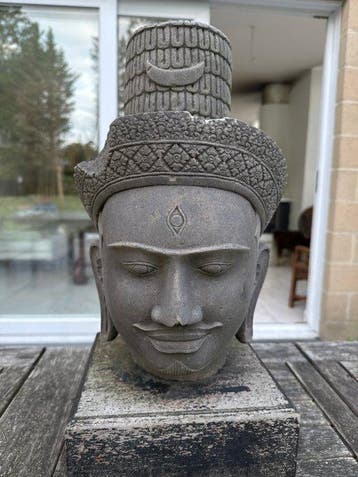 Hoofd in Khmer-stijl. - Cambodja (Zonder minimumprijs), Antiek en Kunst