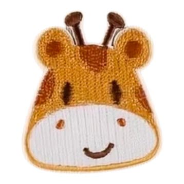 Embleem - giraf - giraffe - 4.9 x 4.1cm - applicatie - op..., Ophalen of Verzenden, Nieuw, Overige typen