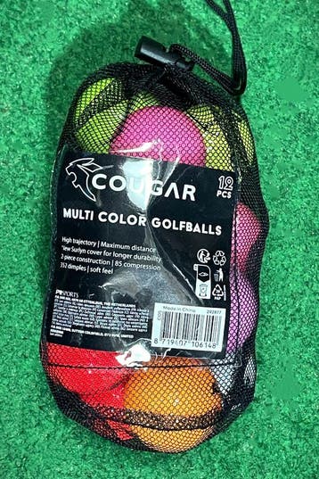 72 Stuks Cougar Rainbow Golfballen  - Top Deal ! -, Ophalen of Verzenden, Nieuw, Bal(len), Overige merken