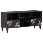 vidaXL Opslagkasten Multikleur 100 x 33,5 x 46 cm Massief, Huis en Inrichting, Woonaccessoires | Cd- en Dvd-rekken, Verzenden