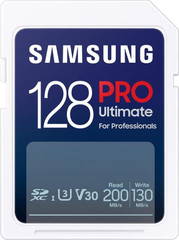 Samsung PRO Ultimate - SD Kaart - 200 & 130 MB/s - 128 GB, Computers en Software, Verzenden, Nieuw