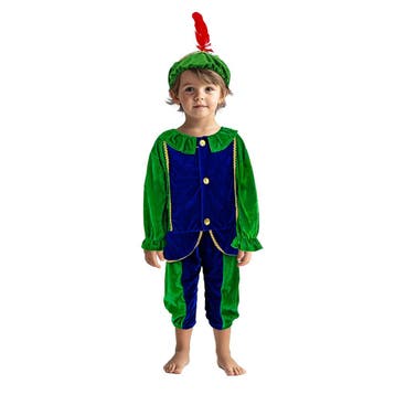 Pietenpak kostuum kind groen blauw  van €11,99 voor €9,59, Ophalen of Verzenden, Nieuw