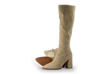 Notre-V Laarzen in maat 37 Beige, Verzenden, Beige, Zo goed als nieuw, Hoge laarzen