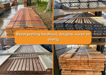 Bezorgveiling met hardhout, douglas, vuren en overig (9201), Nieuw