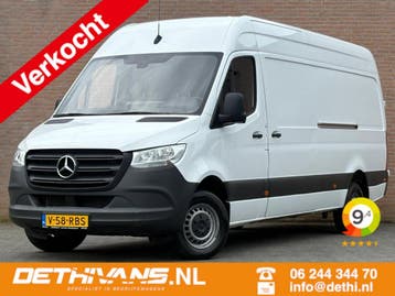 Zakelijke Lease |  Mercedes-Benz Sprinter 317CDI 170PK L3H2, Automaat, Stof, Gebruikt, Wit