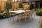 VDG Noa/Sofia stapelbare wicker 6-persoons dining tuinset, Verzenden, Nieuw, Wicker, Tuinset