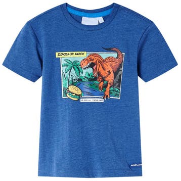 vidaXL Kindershirt 140 gemêleerd donkerblauw, Verzenden, Nieuw