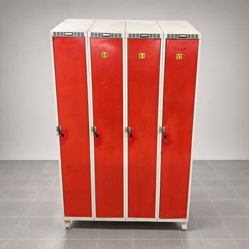 4-deurs SONO lockerkast met schade - 206x120x55 cm, Huis en Inrichting, Ophalen of Verzenden, Nieuw