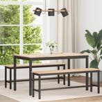 vidaXL Eettafel Naturel 140 x 80 x 75 cm Massief grenenhout, Huis en Inrichting, Tafels | Eettafels, Verzenden, Nieuw