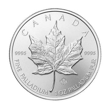 Canada. 50 Dollars 1 oz $50 CAD Canadian Palladium Maple