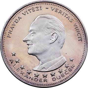 Tsjecho-Slowakije. Socialist Republic. Medal Truth wins ND