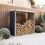 [casa.pro] Stalen brandhout rek Kalmar houtopslag 156x80x152, Tuin en Terras, Haardhout, Verzenden