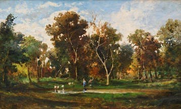 Nicola Palizzi (1820-1870), Attrib. (Siglat N.P.) - Campagna