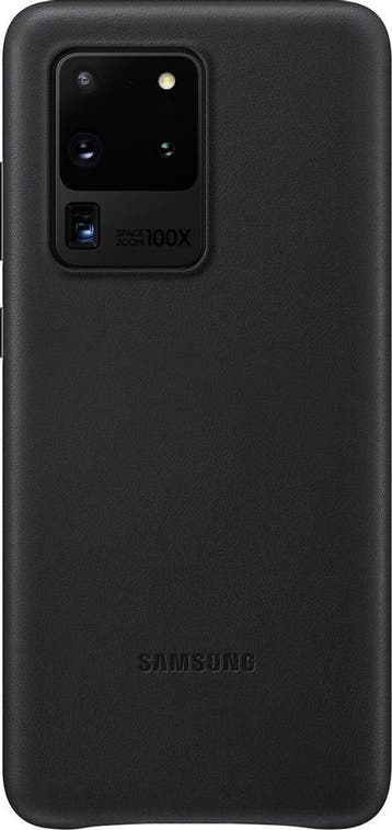 Samsung Leather Hoesje - Samsung Galaxy S20 Ultra - Zwart, Ophalen of Verzenden, Nieuw