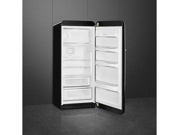 Smeg FAB28RBL3 - Koelkast - Retro ontwerp - Zwart, Verzenden, Zo goed als nieuw