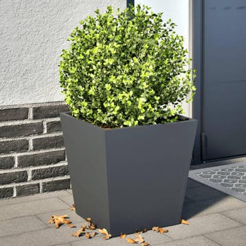 vidaXL Plantenbakken 2 st 40x40x40 cm staal antracietkleurig, Verzenden, Nieuw, Metaal