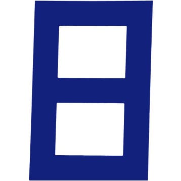 Zeilnummer Digitaal 23cm Blauw, Ophalen of Verzenden, Nieuw