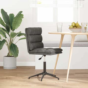 vidaXL Eetkamerstoel kunstleer zwart, Verzenden, Nieuw, Zwart