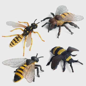 Realistische Bijen Decoratie Set - Levensechte Insect Figuur