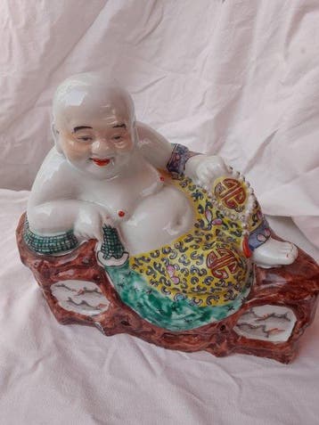 Figuur - Buddha cinese - Porselein - China (Zonder, Antiek en Kunst