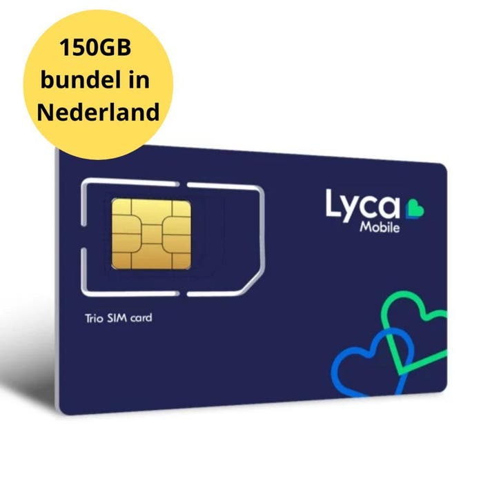 150GB databundel Nederland met Lyca Mobile | Hotspot, Telecommunicatie, Prepaidkaarten en Simkaarten, Prepaidkaart, Nieuw, Overige providers