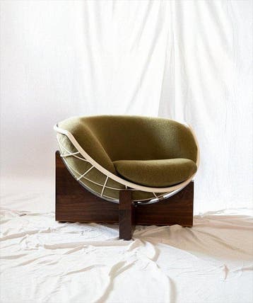 Deta Studio - Fauteuil - Tucker Chair - IJzer, Textiel,