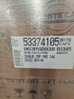 Deksel effen oranje 63mm twist-off 1150 stuks, nieuw -, Ophalen of Verzenden