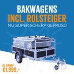 ALX Rolsteiger inclusief bakwagen 135 x 6,2m wh, Doe-het-zelf en Verbouw, Steigers, Verzenden, Nieuw, Rolsteiger of Kamersteiger