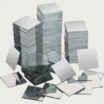 50x Mini Spiegeltegels Vierkant 3cm Glas Mozaïek voor Knutse, Verzenden, Nieuw
