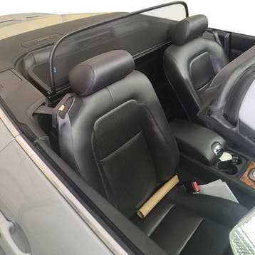 Jaguar XK (2006-2016) Cabrio windscherm Zwart windscherm op, Ophalen of Verzenden