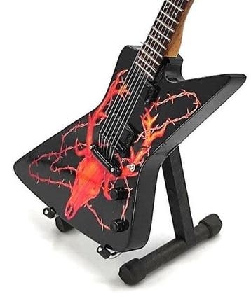 Miniatuur replica ESP Elk Skull gitaar J Hetfield Metallica, Ophalen of Verzenden, Nieuw, Pop, Beeldje of Miniatuur