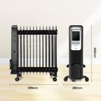 Olieradiator - 2500W Heater - Elektrische kachel - met Therm, Verzenden, Zo goed als nieuw