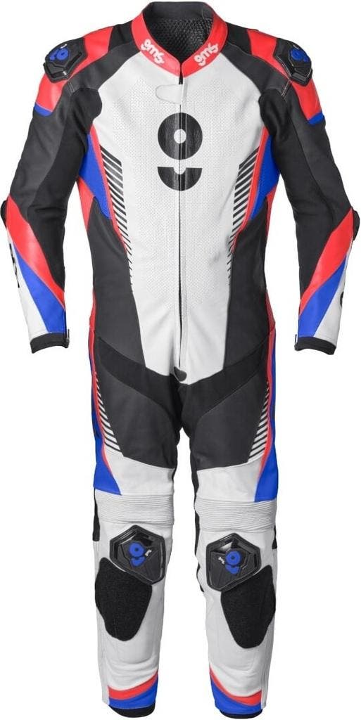 gms GRC-1 Zwart Rood Blauw 1-Delig Motorpak, Motoren, Kleding | Motorkleding, Heren, Nieuw met kaartje, Overall, Verzenden