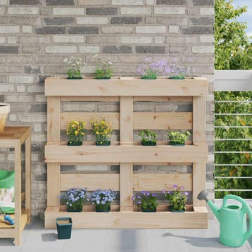 vidaXL Bloembakken voor Euro-pallets 24 st Groen 13,5 x 9 x, Verzenden, Nieuw, Minder dan 60 cm