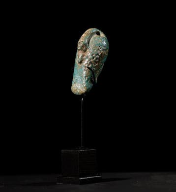 Oude Egypte, Gansfaience-amulet - 2 cm