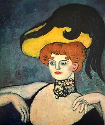 Pablo Picasso (1881-1973) - “Courtisane avec collier de