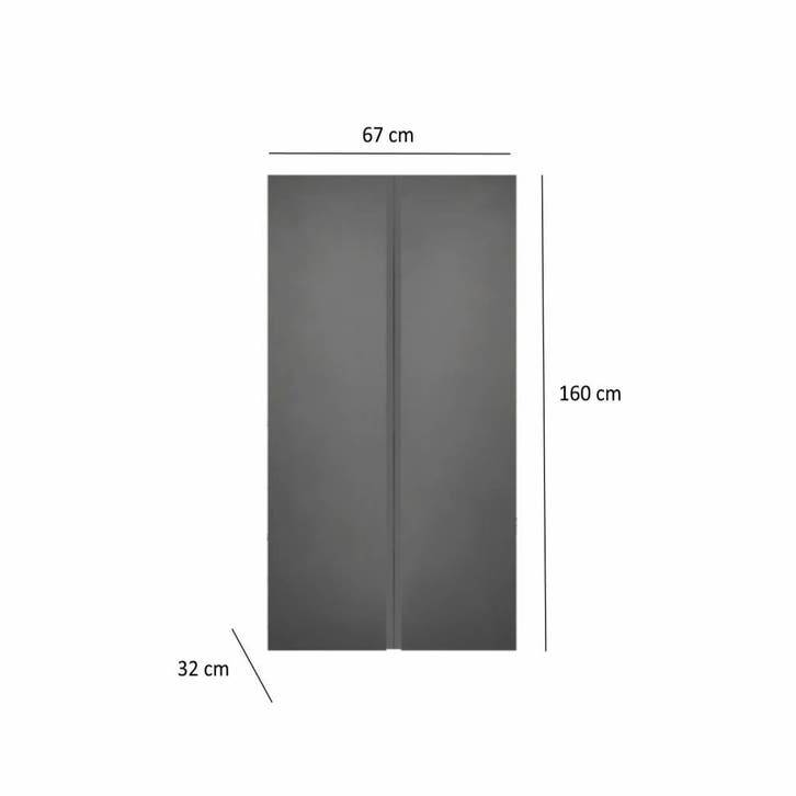 Kolomkast Sanicare Q7 2-Deurs Soft-Closing Greeploos, Huis en Inrichting, Badkamer | Badkamermeubels, Ophalen of Verzenden