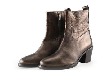 Shabbies Amsterdam Enkellaarzen in maat 41 Bruin, Kleding | Dames, Verzenden, Lage of Enkellaarzen, Zo goed als nieuw, Bruin