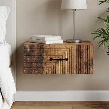 vidaXL Wandbeugel Bedkast Oud hout 49 x 34,5 x 20 cm Bewerkt, Minder dan 45 cm, Verzenden, Nieuw, Minder dan 55 cm