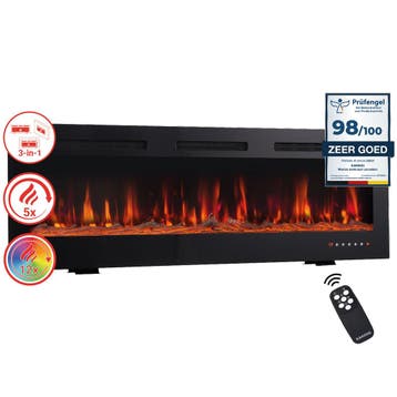 Elektrische haard MARLON - Elektrische 3-in-1 haard met verw, Huis en Inrichting, Kachels, Verzenden, Nieuw