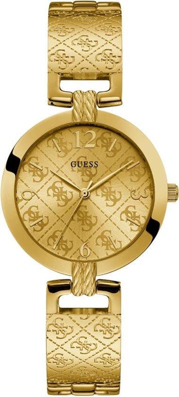 GUESS Watches W1228L2 Roestvrij staal Goudkleurig, Sieraden, Tassen en Uiterlijk, Verzenden, Nieuw