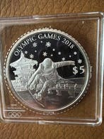 Salomonseilanden. 5 Dollars 2017 Olympic Games 2018 - 20g