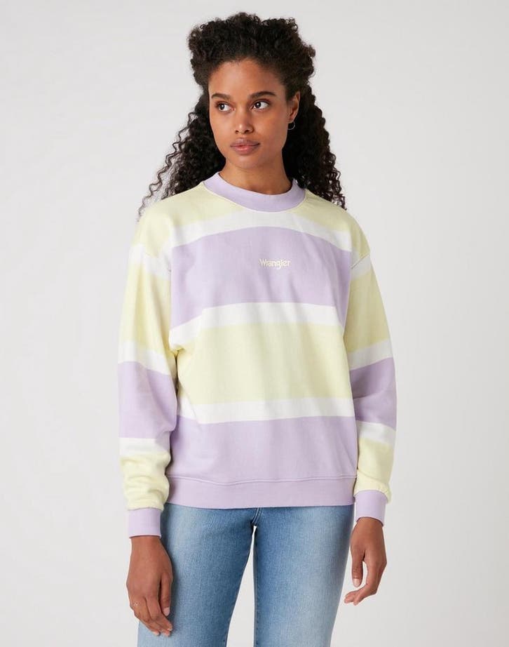 Wrangler  - Maat M -  Retro Sweat Pastel Violet Dames Trui, Kleding | Dames, Merkkleding | Truien en Vesten, Verzenden