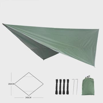 Waterdichte Tarp 340x260cm - UV-bestendig Kampeerzeil & Luif, Verzenden, Nieuw