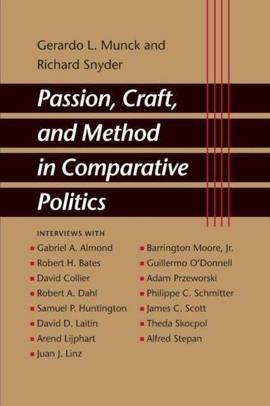 Passion, Craft, and Method in Comparative Politics, Boeken, Literatuur, Ophalen of Verzenden