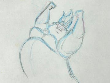 Walt Disney - Originele animatietekening van Ursula (1989), Nieuw