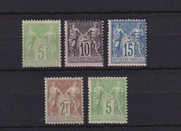 Frankrijk 1898/1900 - sage-type I en II, prachtige collectie, Gestempeld