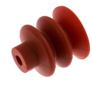 40mm Balg siliconen Rood Vacuümzuignap Slag 20mm, Verzenden, Nieuw