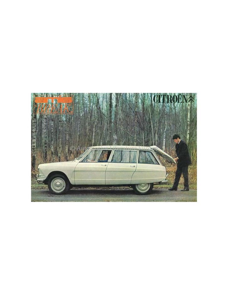1965 CITROËN AMI 6 BREAK LEAFLET NEDERLANDS, Boeken, Auto's | Folders en Tijdschriften
